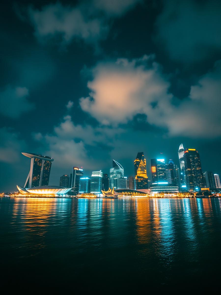Singapore at golden hour