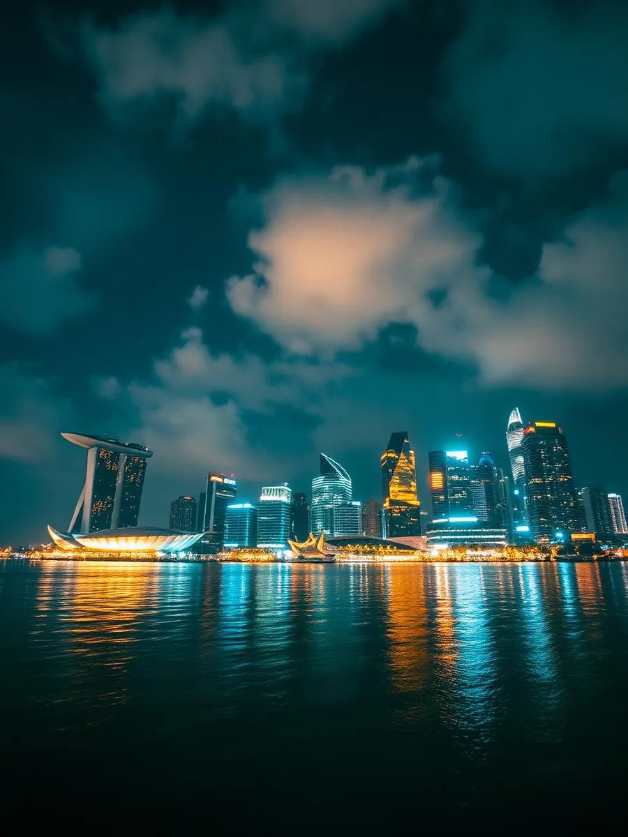 Singapore at golden hour
